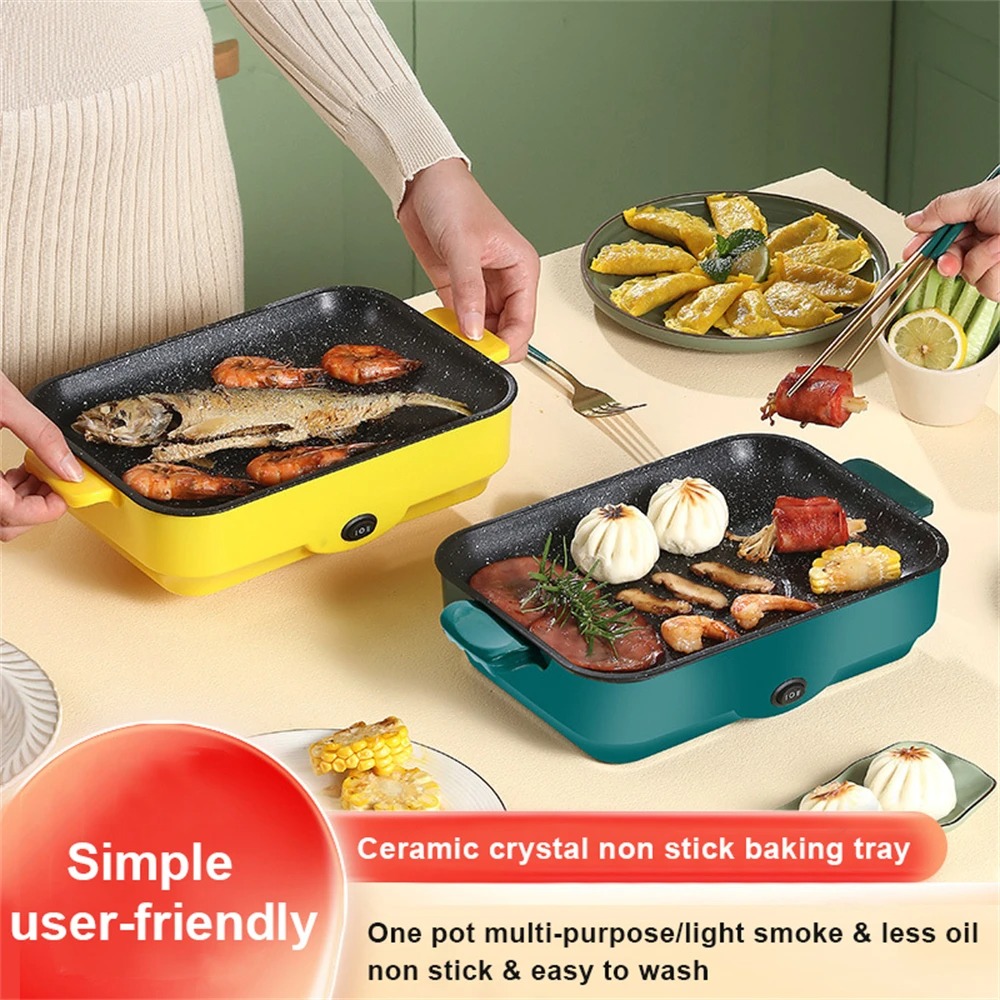 Kitchen Baking Tray Organiser - Multifunktionaler elektrischer BBQ-Grill, 26 cm, quadratisch,
