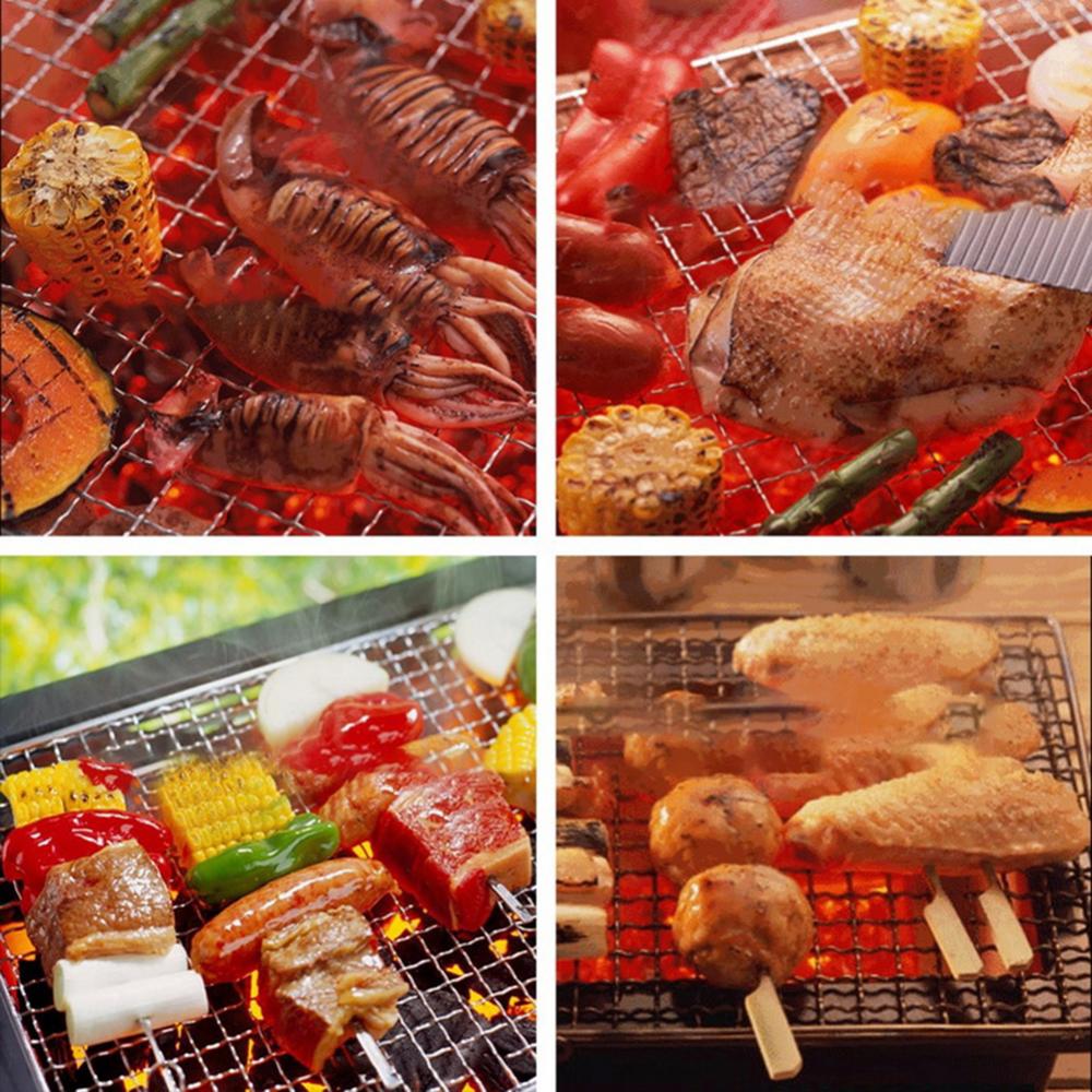 Kitchen Baking Tray Organiser - Edelstahl runder Grill Grill Braten Mesh