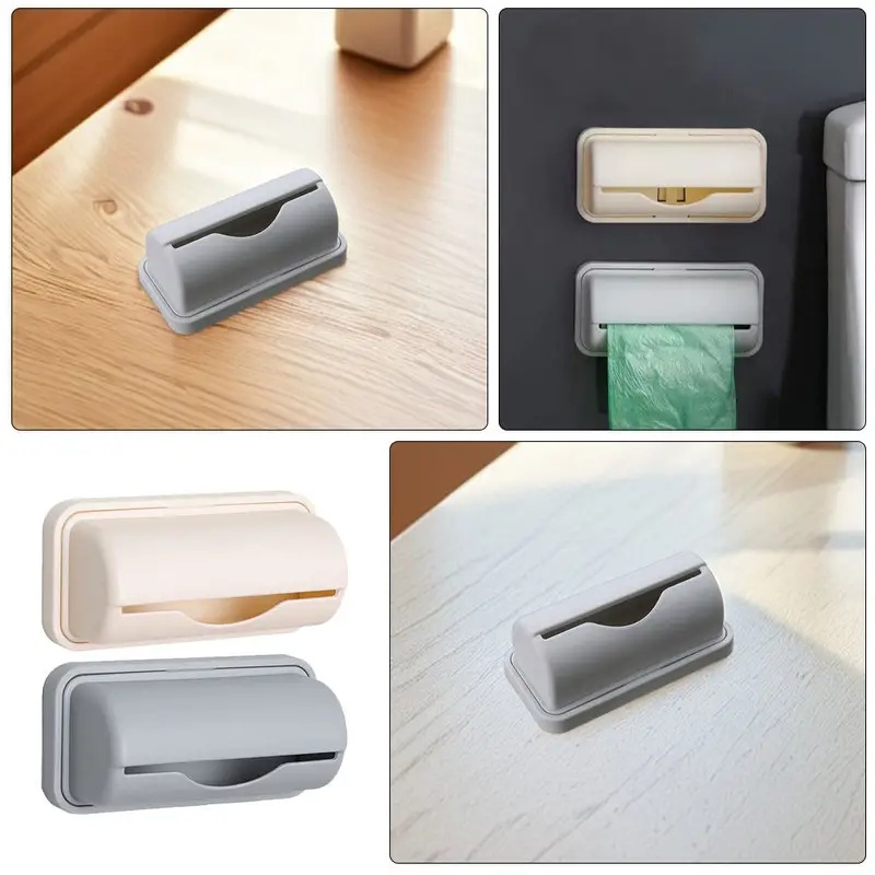 Kitchen Zo - 1/2/3/4 Stück Wandmontierter Müllbeutelspender Küchen-Organizer zur