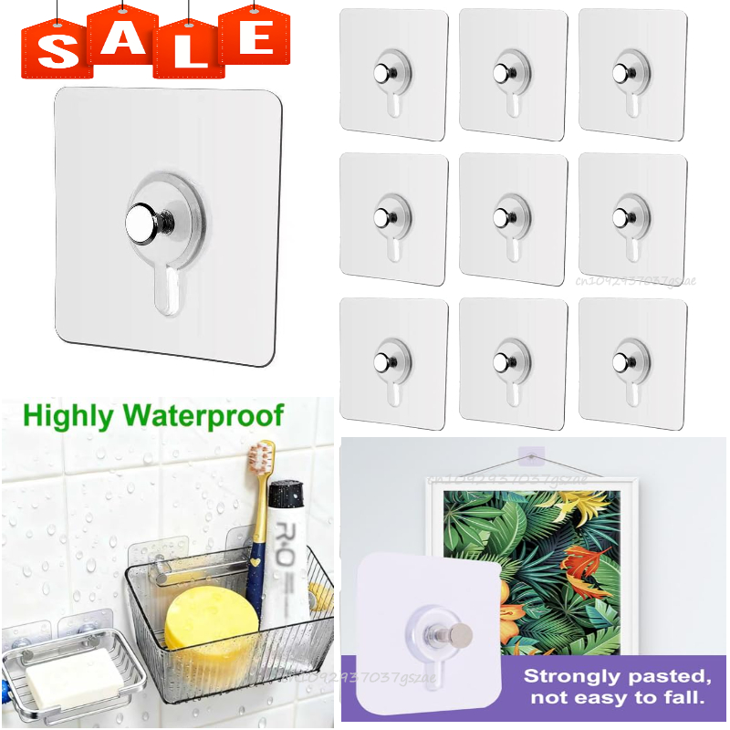 Kitchen Zo - Fotorahmen-Haken, Aufbewahrungsregal, Schraubenhalter, Türhänger, selbstklebend, multifunktionale