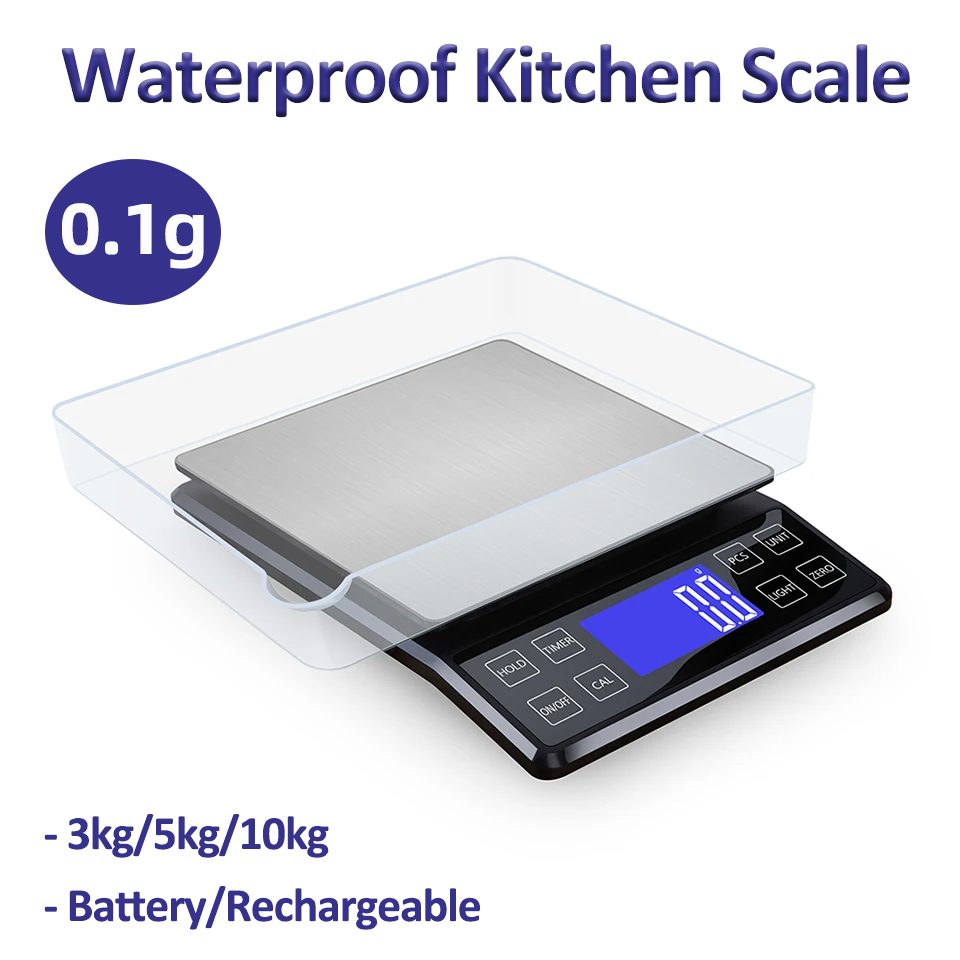 Kitchen Scale Precise - Digitale Küchen waage 0,1g hochpräzise 3kg/5kg/10kg