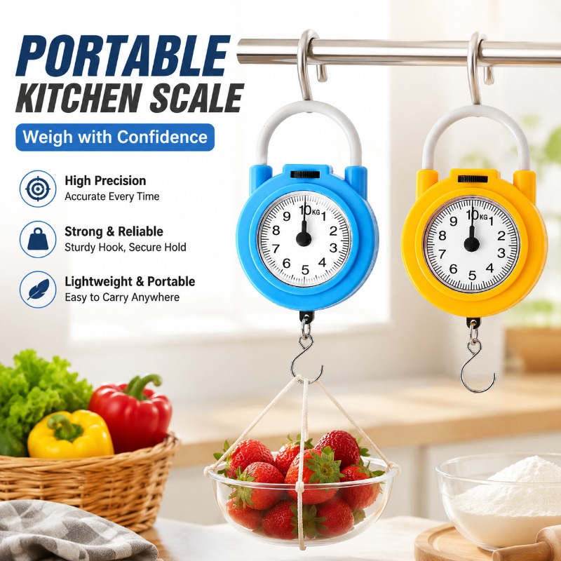 Kitchen Scale Precise - Tragbare Elektronische Küchenwaage, Hochpräzise Federwaage mit