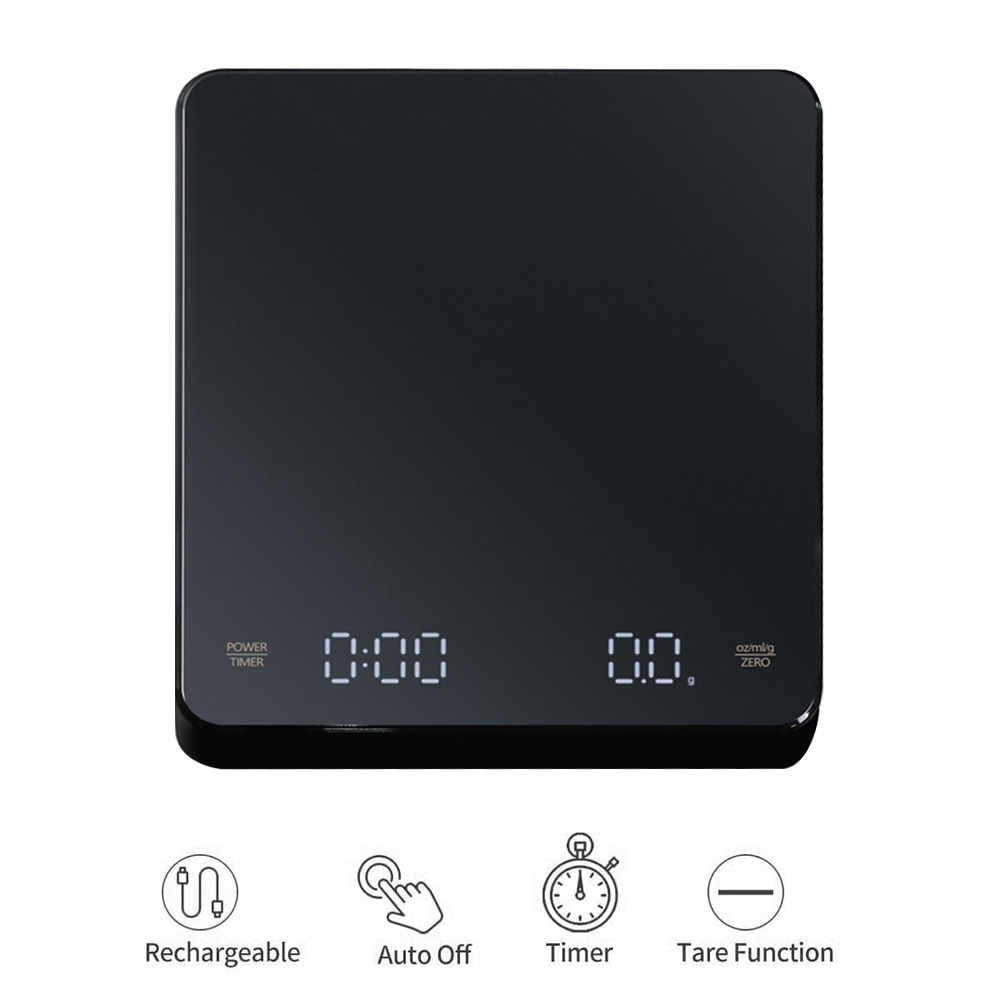 Kitchen Scale Precise - Digitale Kaffeewaage mit Timer, LED-Bildschirm, Espresso,