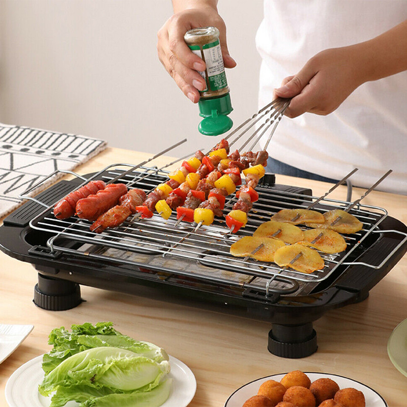 Kitchen Baking Tray Organiser - Haushalt Rauchfreien Grill 2000W Multifunktions Elektrische