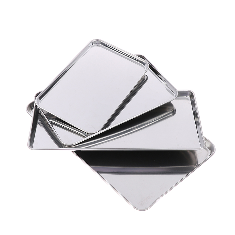 Kitchen Baking Tray Organiser - 1pc Edelstahl Tablett Rechteck platte für