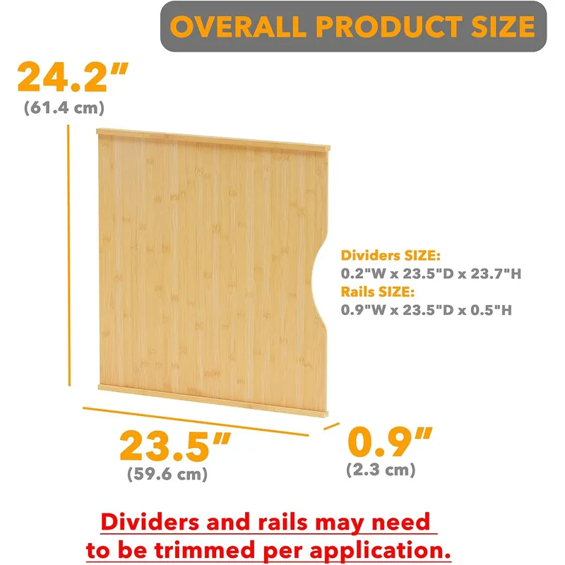 6er-Pack Schubladenteiler für  – Kitchen Cabinet Baking Sheet Organizer Bewertung und Preis