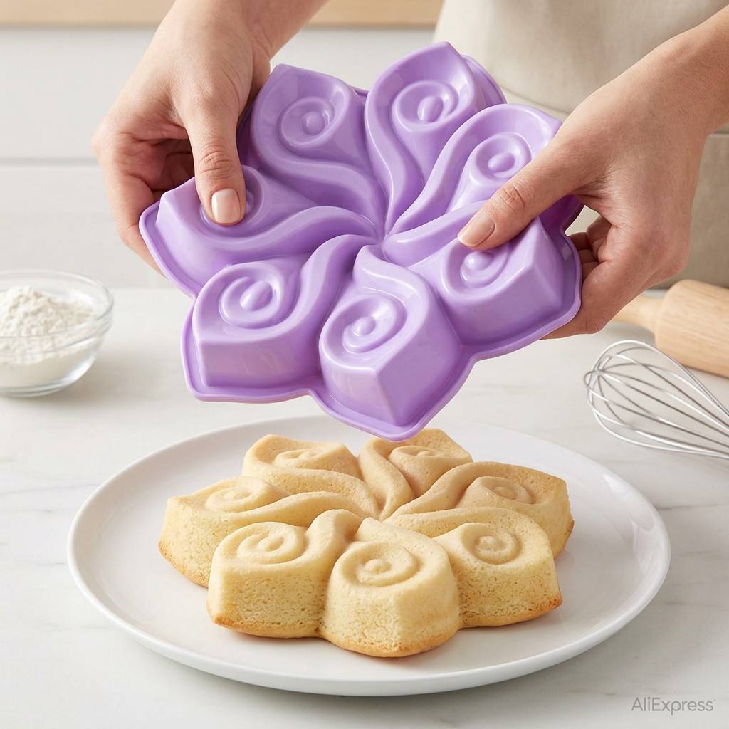 Große Blumen-Silikon-Kuchenfor – Kitchen Baking Store Bewertung und Preis