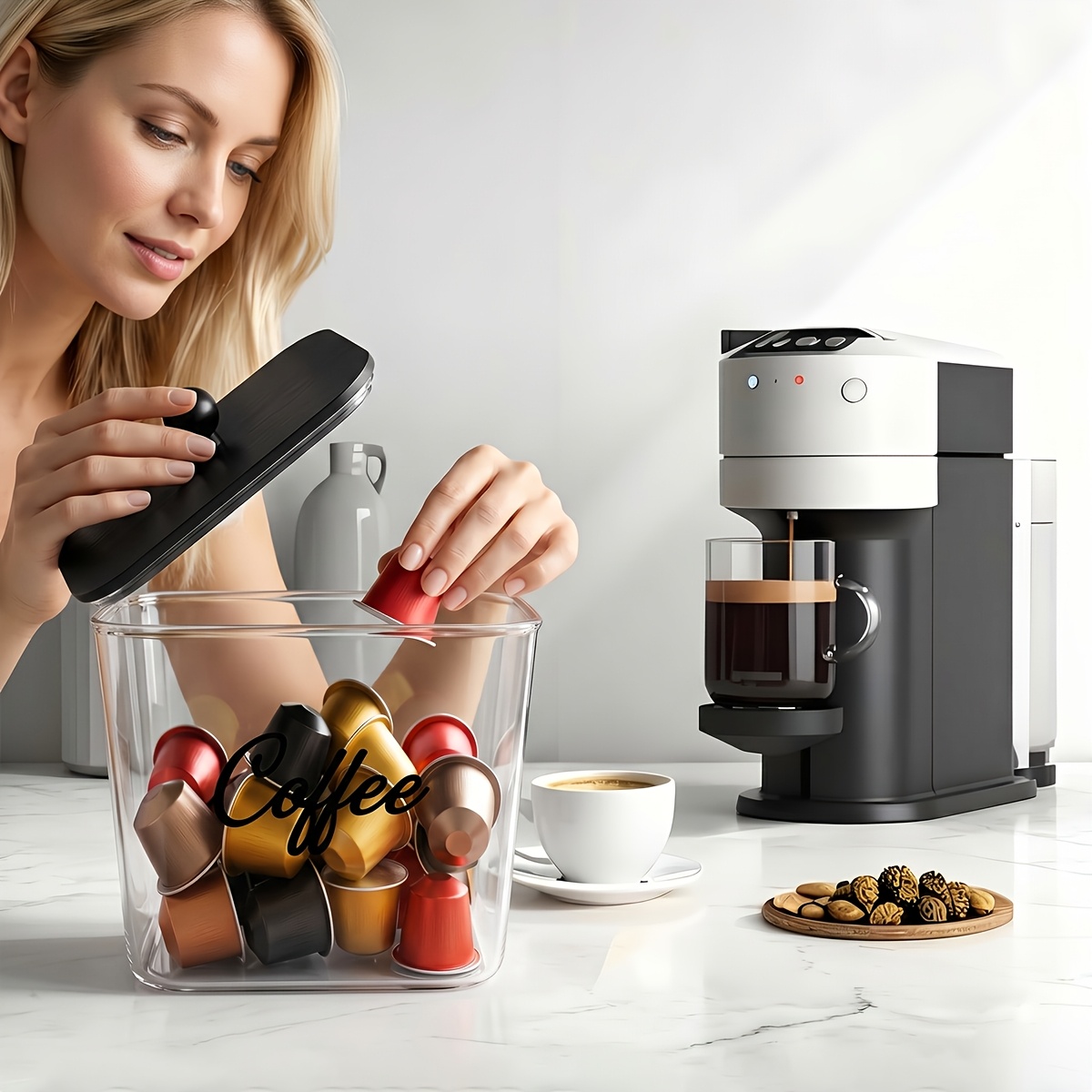Kaffeepads-Halter mit Deckeln, – Kitchen Zo Bewertung und Preis