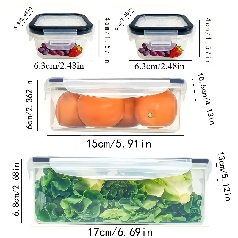 8-teiliges Set mit 4 Behältern – Kitchen Zo Bewertung und Preis