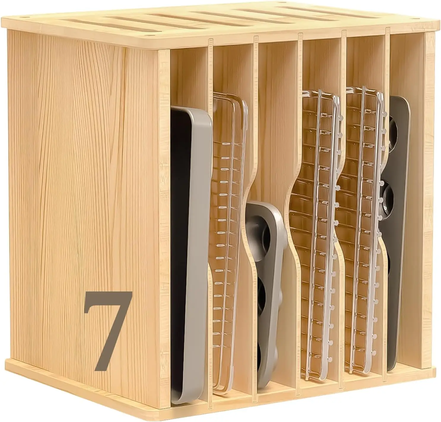 Holzschale mit Trennwänden für – Kitchen Cabinet Baking Sheet Organizer Bewertung und Preis