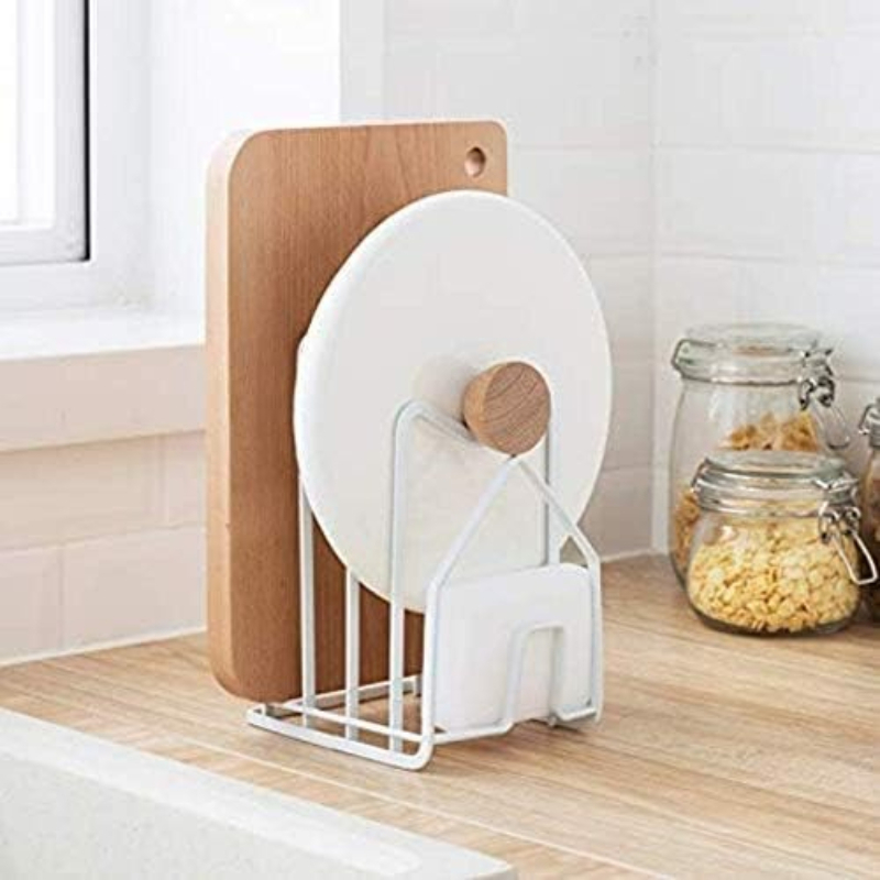 1 Stück Topfdeckelhalter Weiß  – Kitchen Baking Tray Organiser Bewertung und Preis