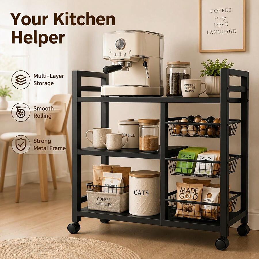 1 Stück mobiles Aufbewahrungsr – Kitchen Zo Bewertung und Preis