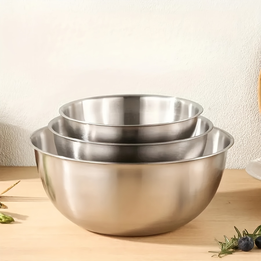 3-teiliges Edelstahl-Salatschü – Kitchen Baking Store Bewertung und Preis