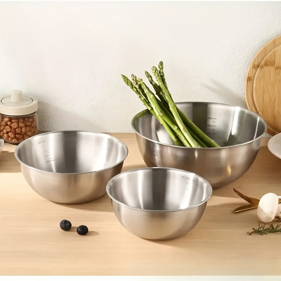 3-teiliges Edelstahl-Salatschü – Kitchen Baking Store Bewertung und Preis